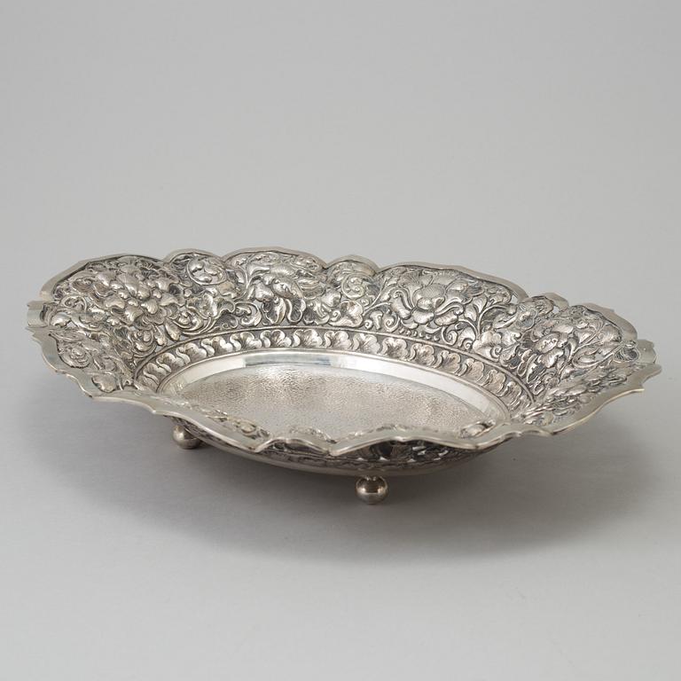 a silver bowl from around 1900.