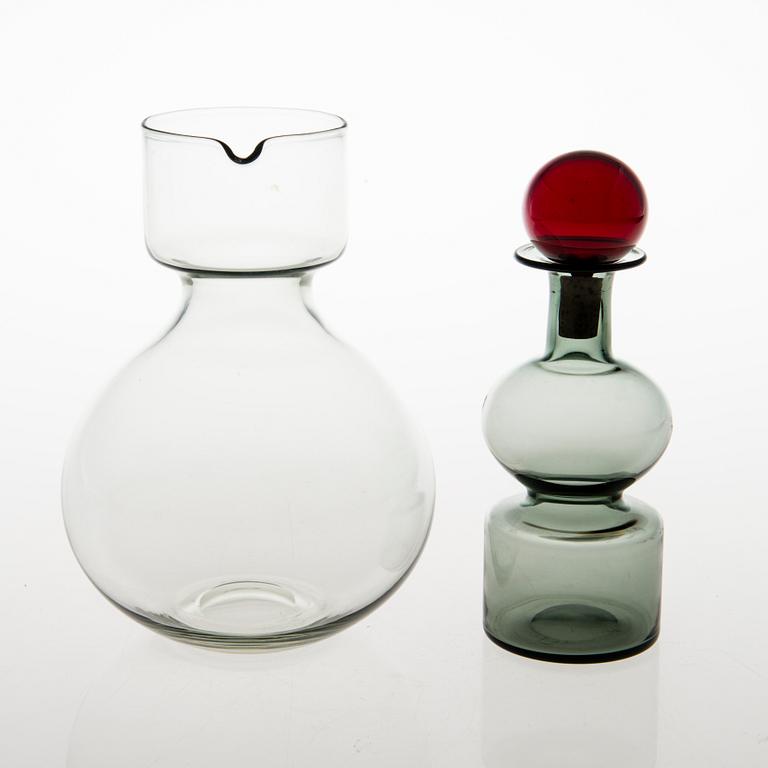 KAJ FRANCK, A decanter 'The Bells of Kremlin', signed K. Franck, Nuutajärvi, Notsjö -61.