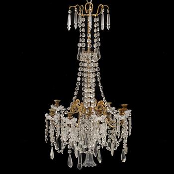 A chandelier, late 19th Century.