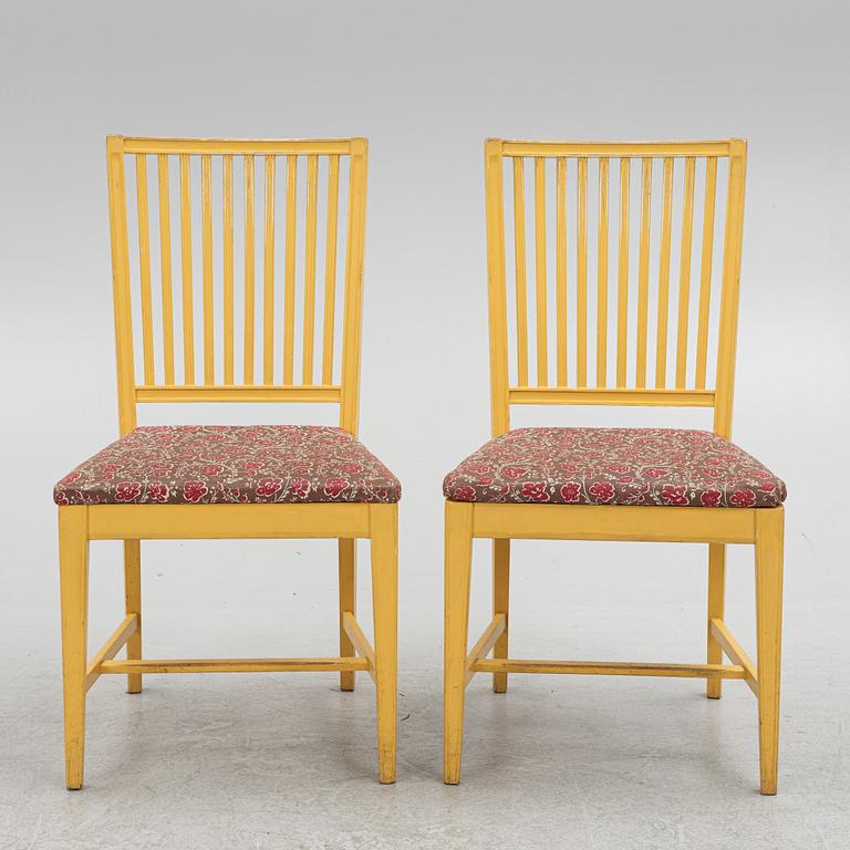 Six Leksand model chairs, second half of the 20th century.