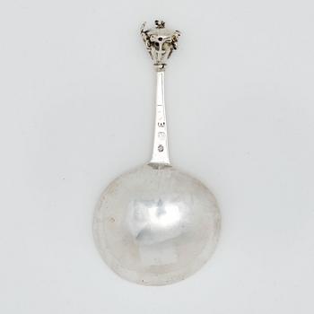 A Swedish 18th century silver spoon, mark of Sigismund Novsadi, Karlskrona 1763.