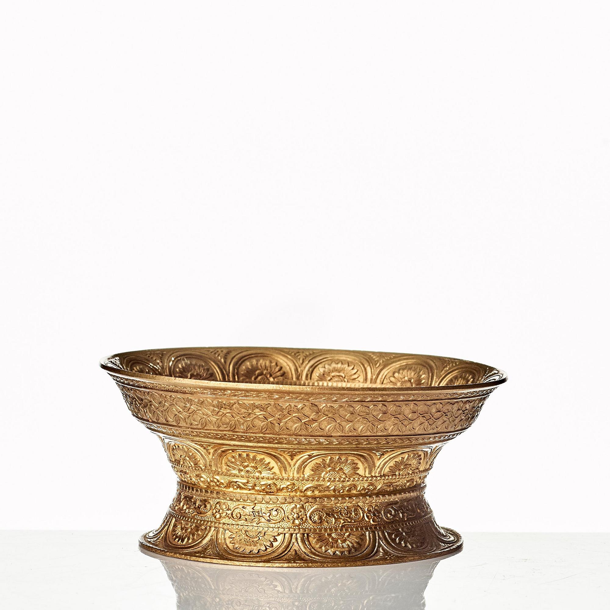 Kopphållare, förgylld. Qingdynastin, 1800-tal.