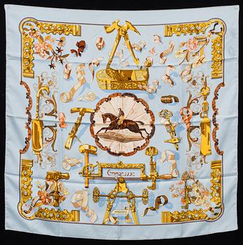 HERMÈS, "Copeaux", scarf.