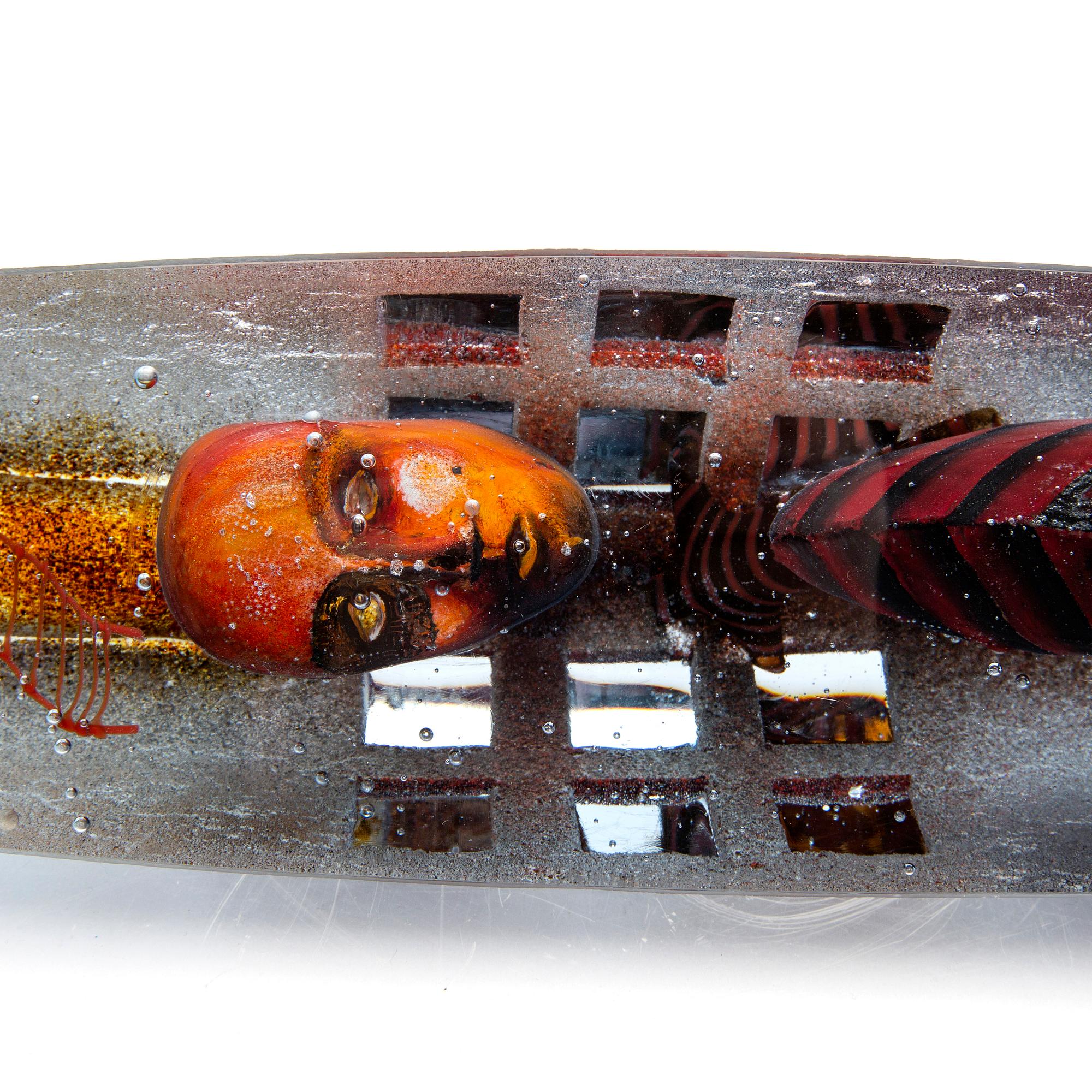 Bertil Vallien, a signed Unique boat sculpture.