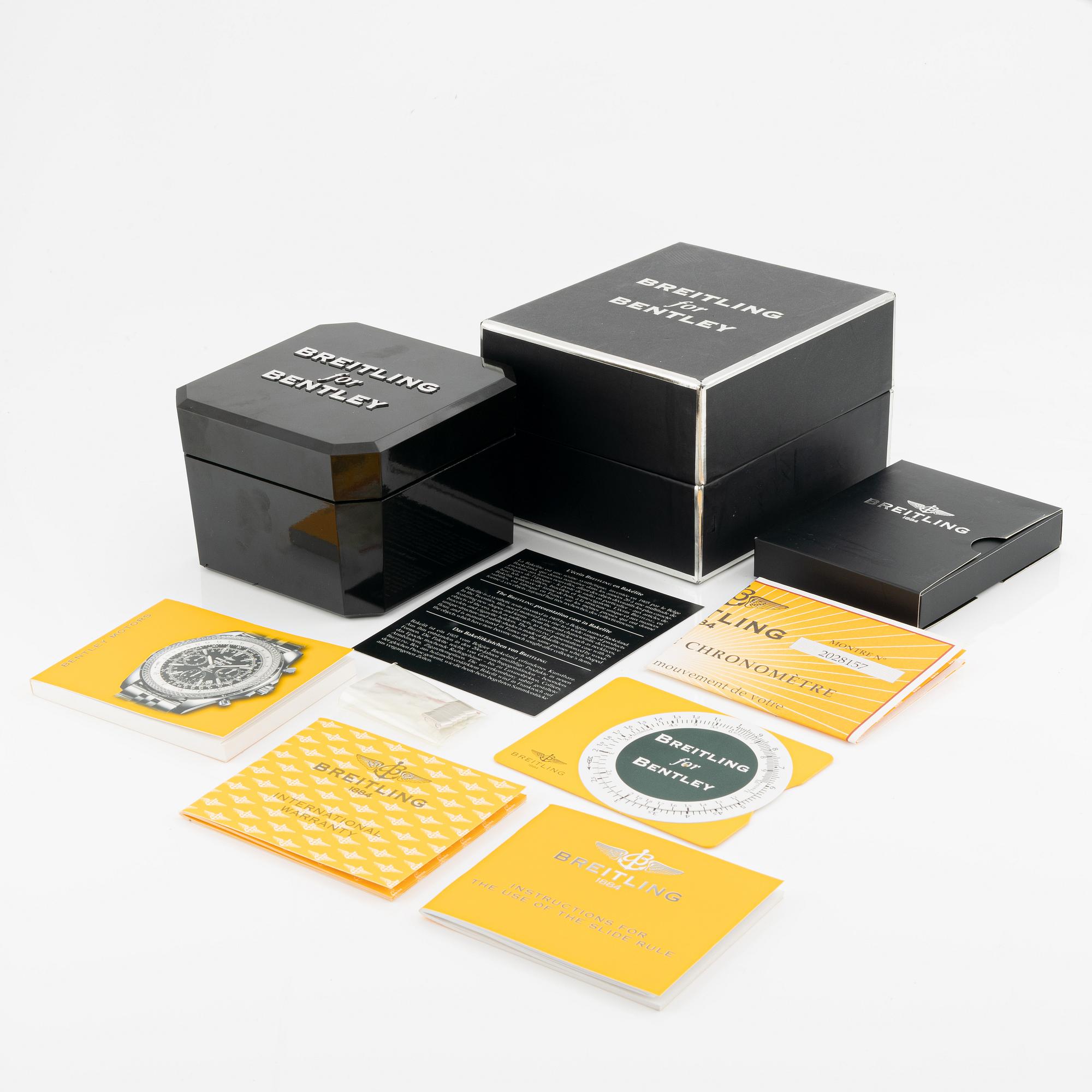 Breitling, Bentley Motors, armbandsur, kronograf, 48,7 mm.