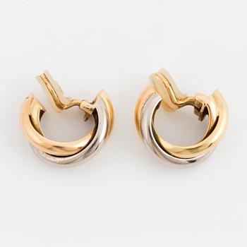 A pair of Cartier 'Trinity' earrings.