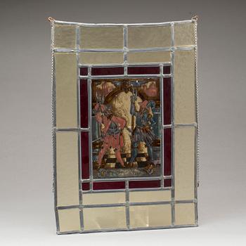 GLASMÅLNING, troligen Danmark, 1900-talets första hälft.