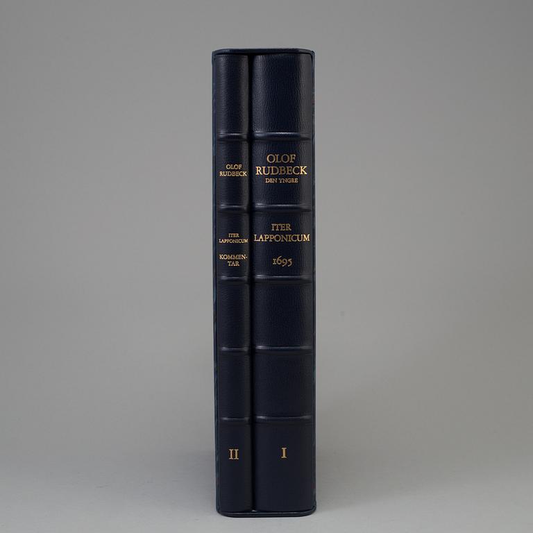 Two books, "Iter Lapponicum",  Olof Rudbeck, 1987. Numbered 1175.