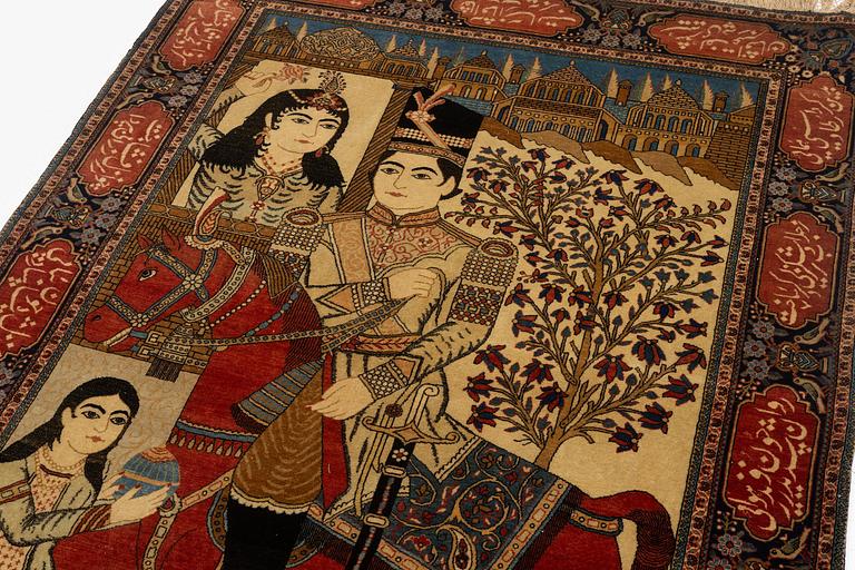 A Kashan 'Mohtasham' rug, c. 198 x 131 cm.