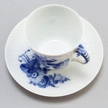 An 111 piece 'Blå Blomst' porcelin service by Royal Copenhagen, Denmark, second half of the 20th century.