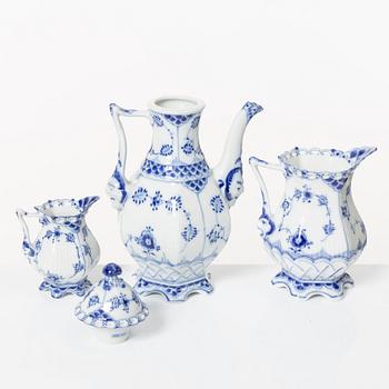 Royal Copenhagen, a 20-piece coffee service, 'Blue Fluted', Denmark.