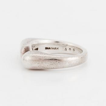 AGNETE DINESEN, a sterling silver ring from Georg Jensen, Denmark.