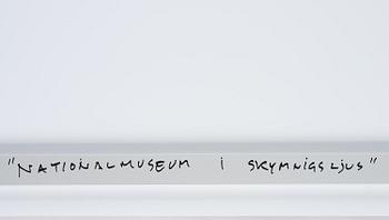 Bruno Ehrs, "Nationalmuseum i skymningsljus", 2018.