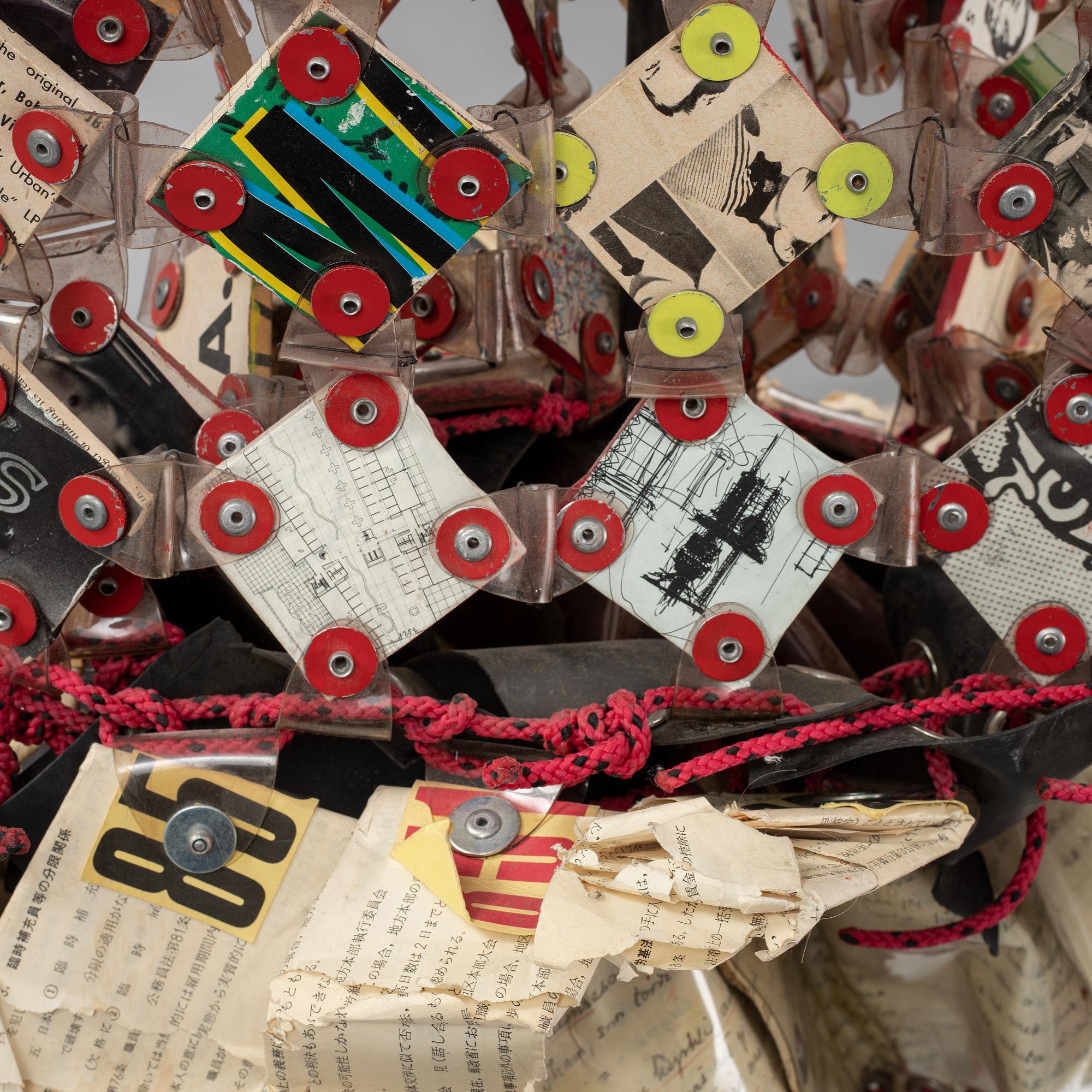 Carouschka Streijffert, skulptur, ur serien Ticketscollage.