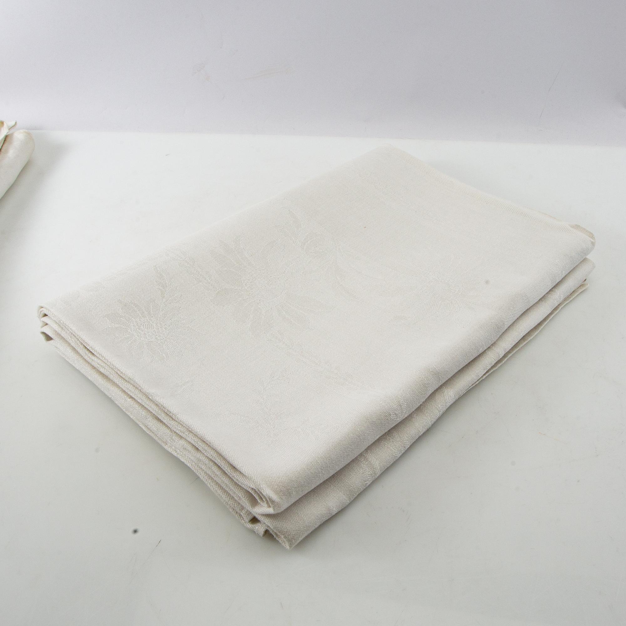 Tablecloths 4 pcs early/mid 20th century damask.