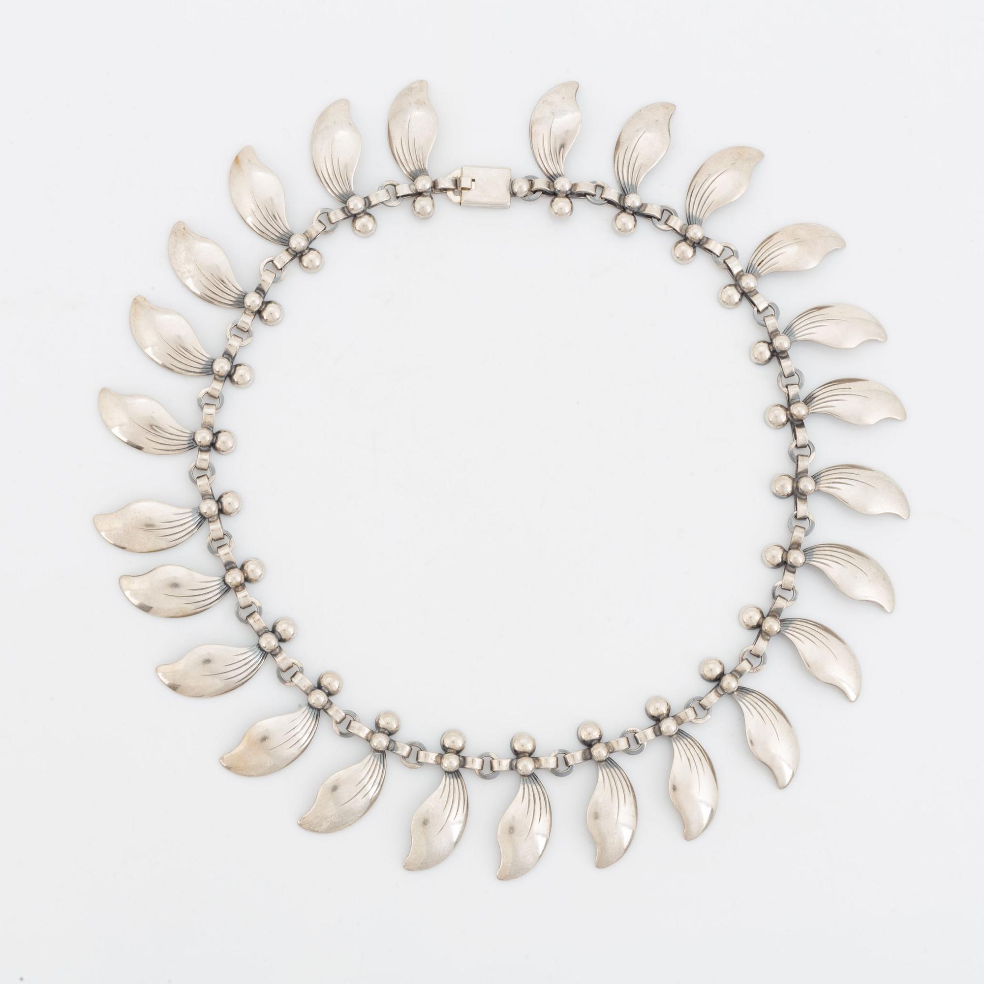 A Niels Erik From silver necklace.