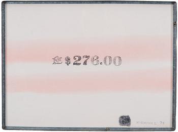 422. Edward Kienholz, "FOR $276.00".