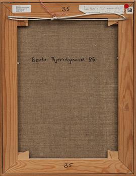 BENTE BJERREGAARD, olja på duk signerad och daterad -86.