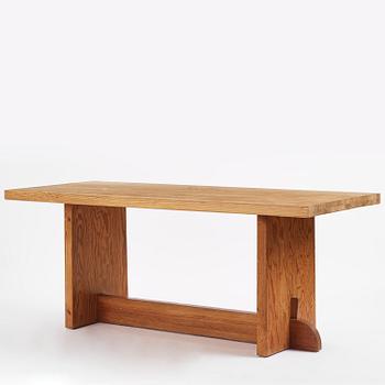 Axel Einar Hjorth, a stained pine "Lovö" table, Nordiska Kompaniet, Sweden, 1930s.