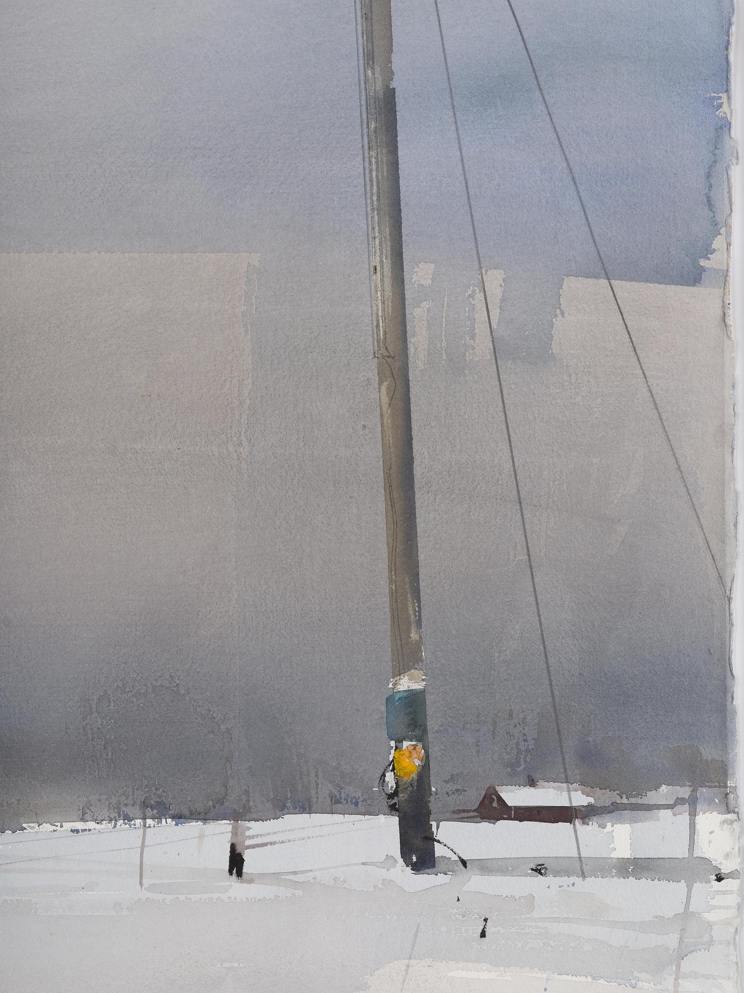 Lars Lerin, "Gimsøy, Lofoten".