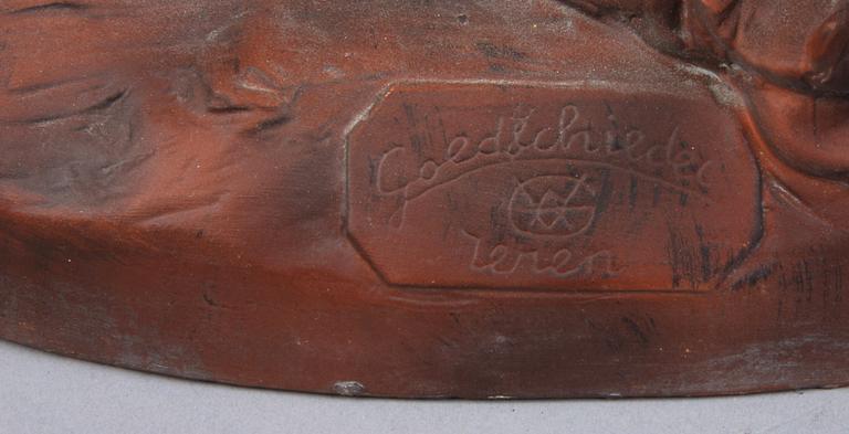 TERRAKOTTAFIGUR, sign, Goldscheider, 1900-tal.