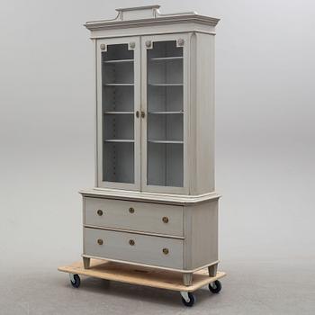 A painted display cabinet, second half of the 19th century.