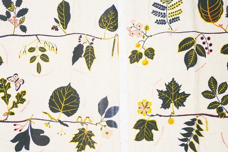 Josef Frank, A pair of 'U.S. Tree' curtains, Svenskt Tenn.