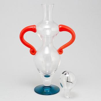 KJELL ENGMAN, a glass caraffe, for Kosta Boda.