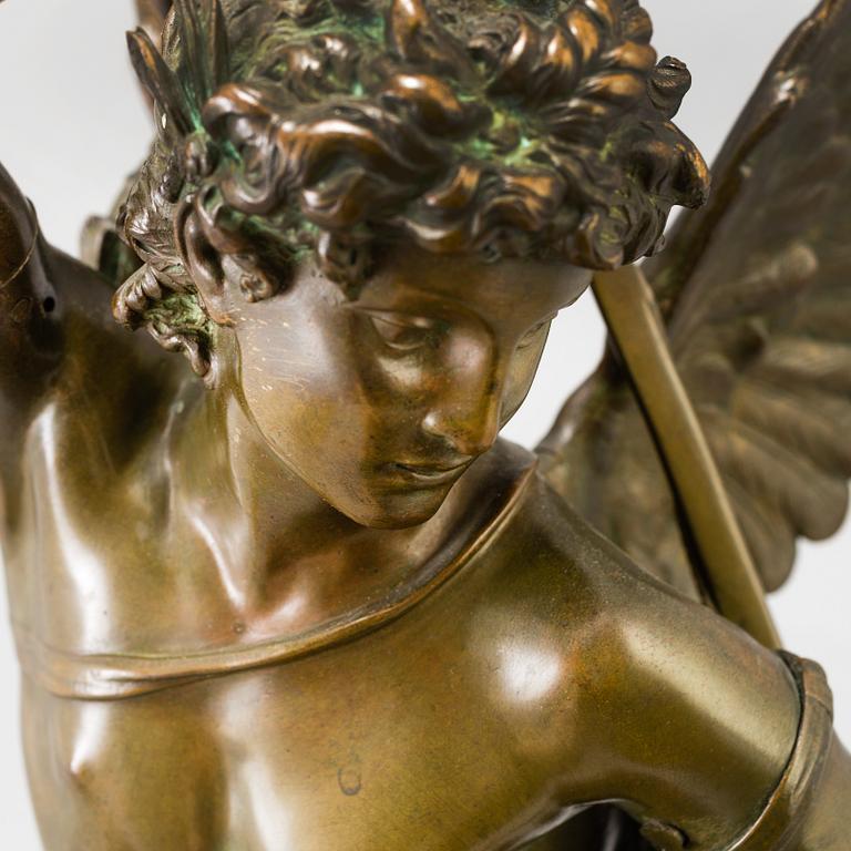 JULES FÉLIX COUTAN, sculpture, bronze, signed "J Coutan Rome" foundry stamp E.COLIN & CIE.PARIS.