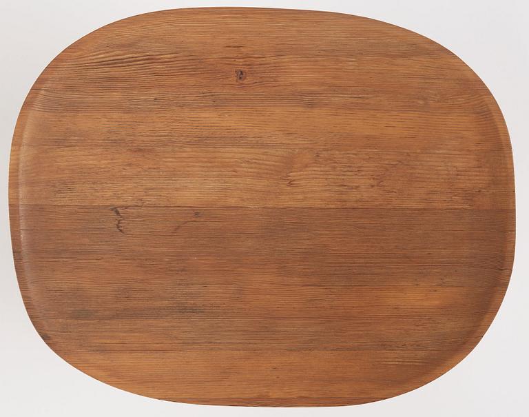 Axel Einar Hjorth, a stained pine 'Utö' table, Nordiska Kompaniet, Sweden 1930s.
