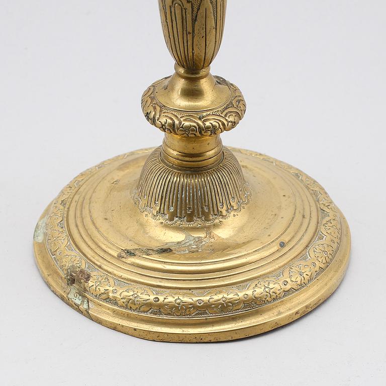 LJUSSTAKE, brons, 1600-tal.