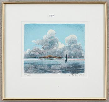 Roland Svensson · ROLAND SVENSSON, färglitografi, signerad och numrerad 117/350.