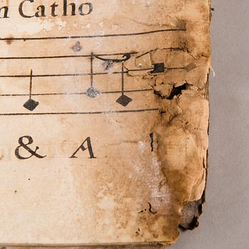 CHANSONNIER, pergament, ca 1500-1600-tal.