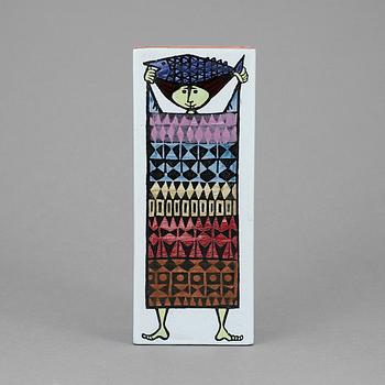 VAS, fajans, "Karneval", Stig Lindberg, Gustavsbergs studio.