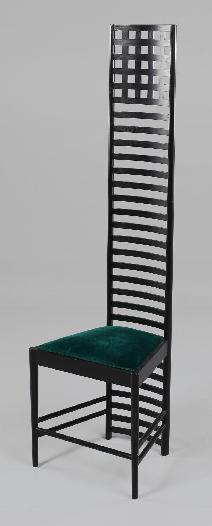 STOL, "Hill House", Charles Rennie Mackintosh för Cassina, Italien, 1900-talets andra hälft.