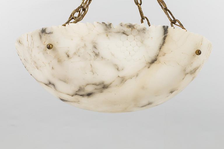 TAKLAMPA, alabaster, jugend.