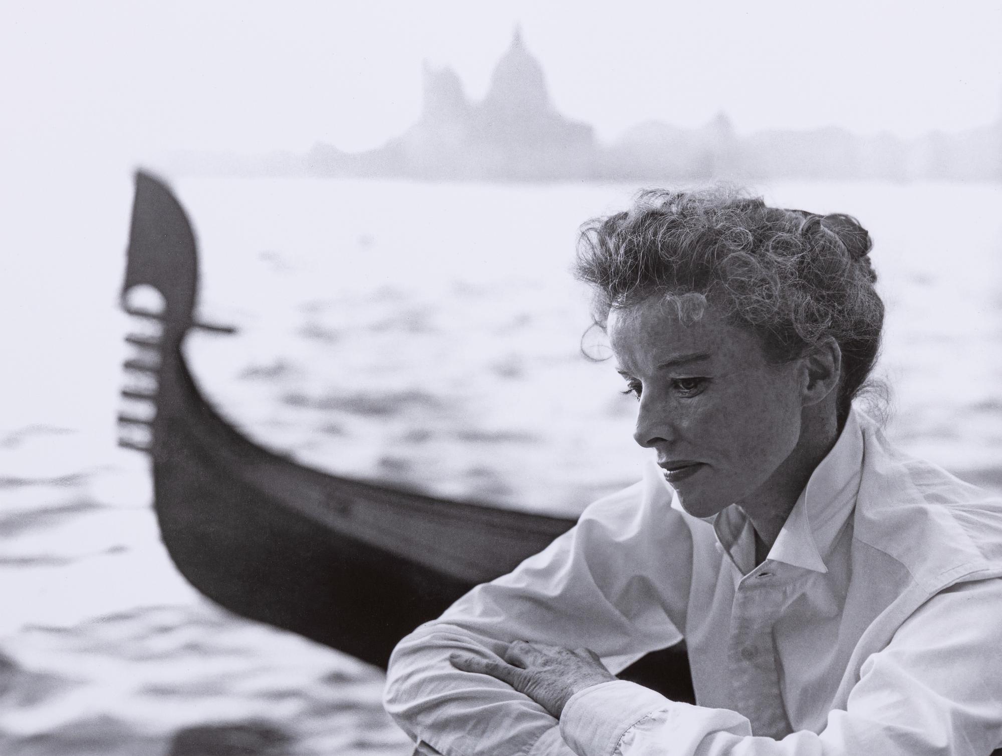 Per-Olow Anderson, "Katherine Hepburn", in Venice 1954 during the United Artists production of "Summertime".
