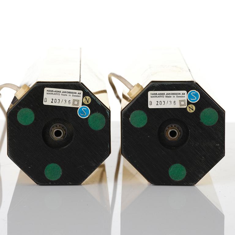 Hans-Agne Jakobsson, a pair of table lamps model B 203/36, Hans-Agne Jakobsson AB, Markaryd, 1960s-70s.