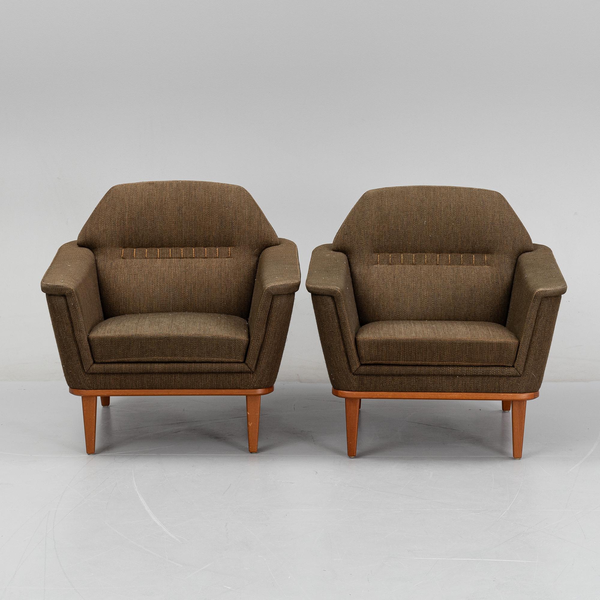 Soffa och fåtöljer, ett par, Sverige, 1950/1960-tal.