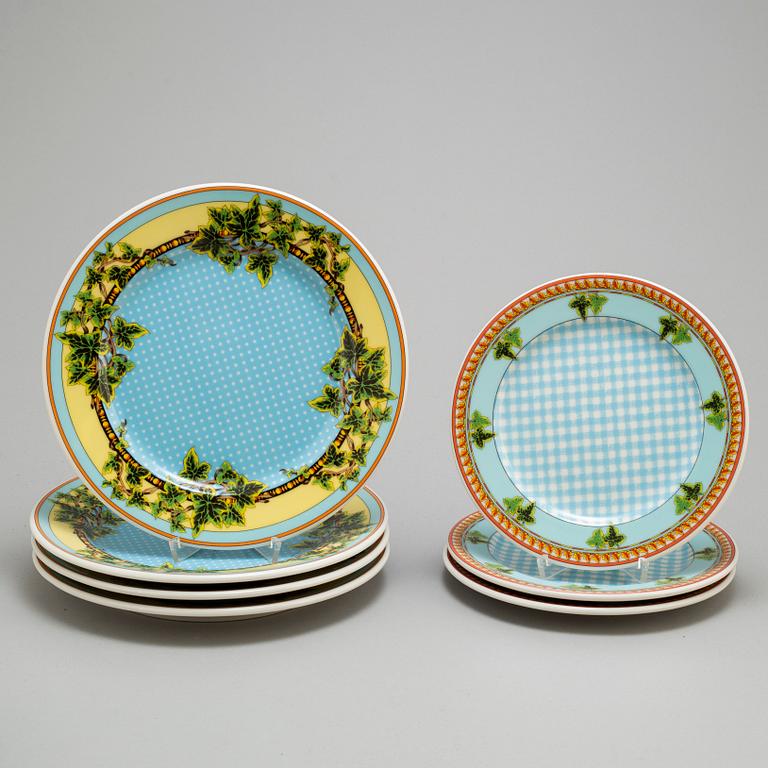 VERSACE, MAT och KAFFESERVIS, 12 delar, porslin. Rosenthal, "Casual".