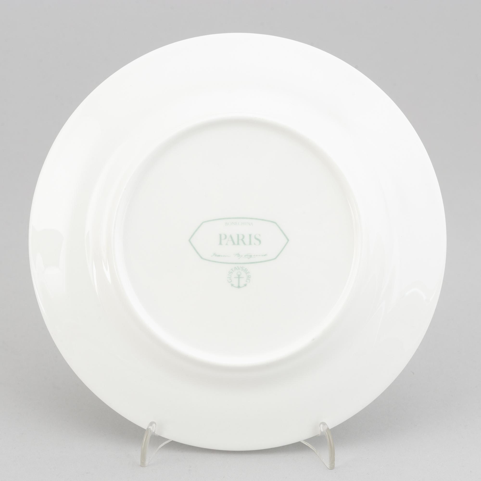 52 pieces Karin Björquist, "Paris", porcelain, Gustavsberg.