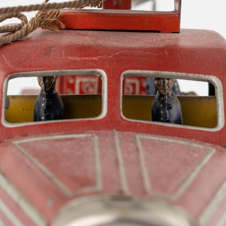 A set of five toy cars, mostly Schuco, Germany.