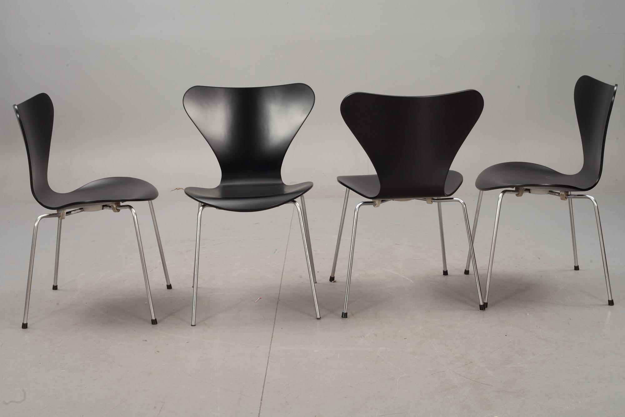 STOLAR, 7 st "Sjuan", design Arne Jacobsen.