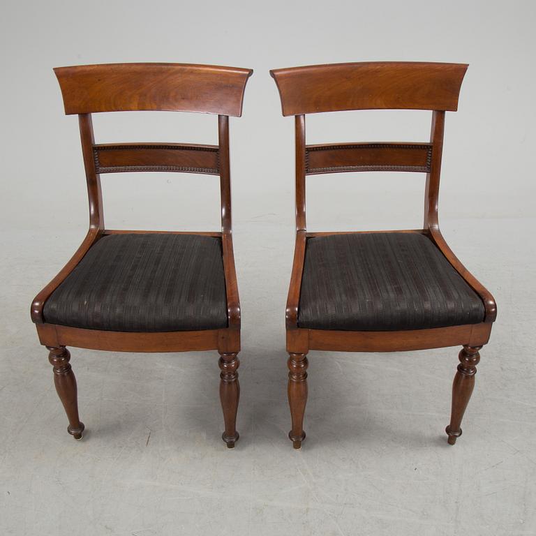 A set of six chairs, mid 1800s.