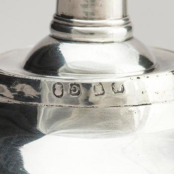 An English silver wine funnel, no makers mark, London 1802.