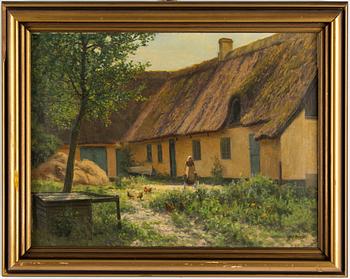 Alfred Broge, oil on canvas, signed.