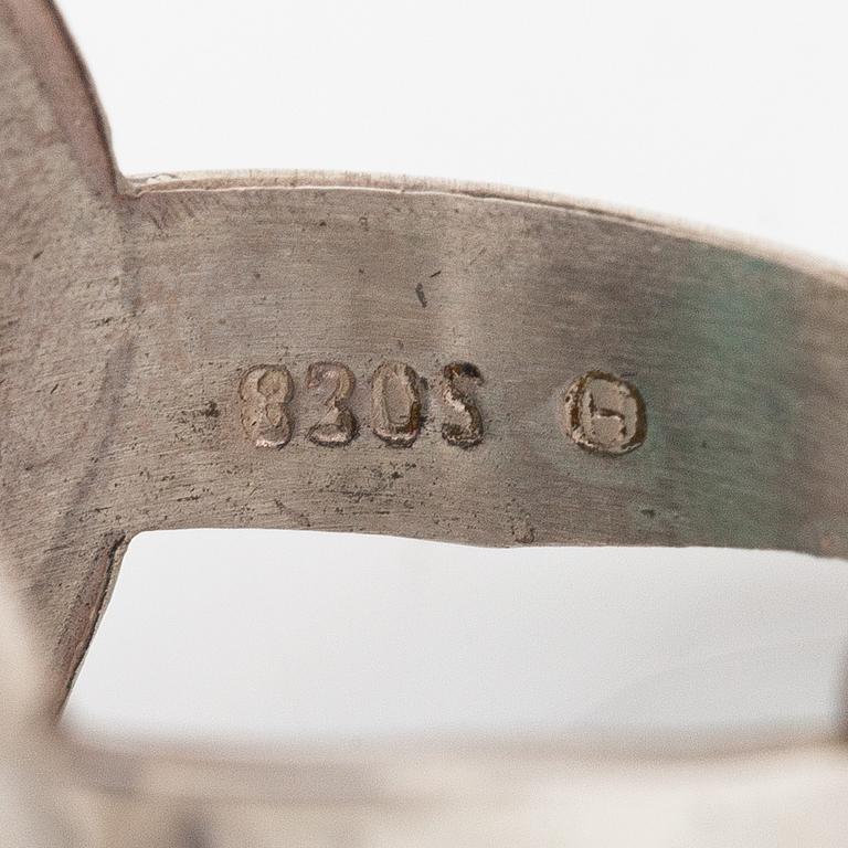 Jorma Laine, A silver ring "Lemmikki" with a turquoise. Turun Hopea, Turku.