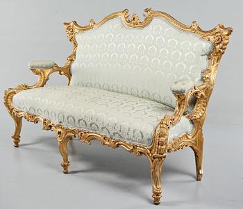 SOFFA, Louis XV-stil, 1900-talets första hälft.