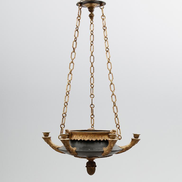 TAKAMPEL, senempire, 1800-talets mitt. Höjd ca 80 cm.