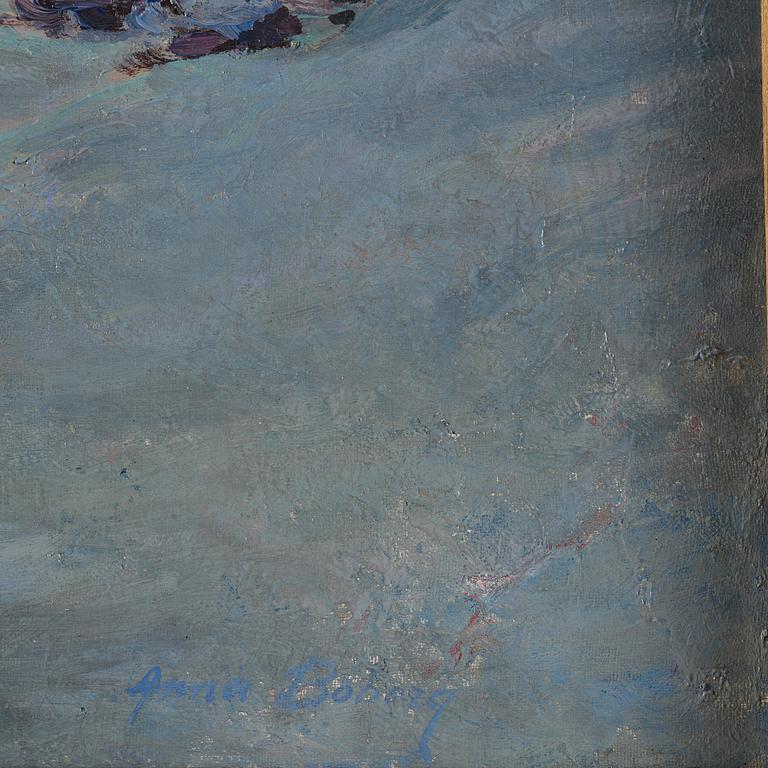 Anna Boberg, Harbour scene from Lofoten.